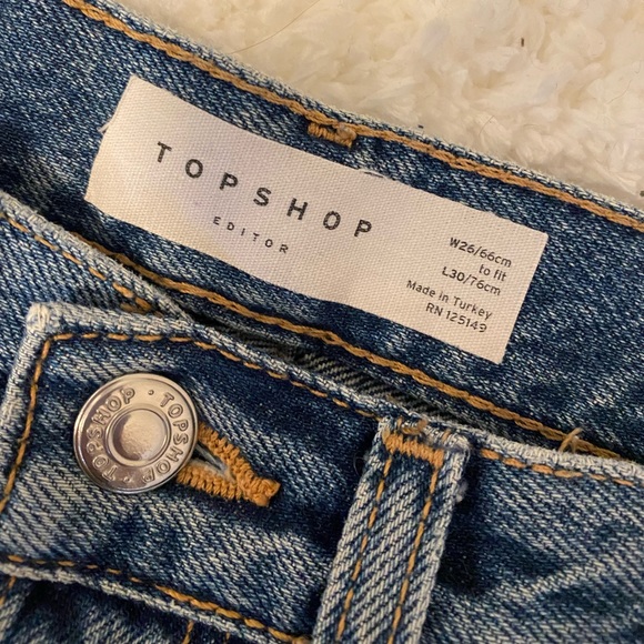 Great Condition Top Shop High Waisted Jeans - Picture 3 of 5